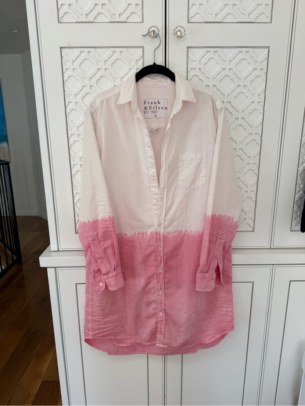 FRANK & EILEEN Pink Ombre Button-Down Shirt Dress - Picture 4 of 6